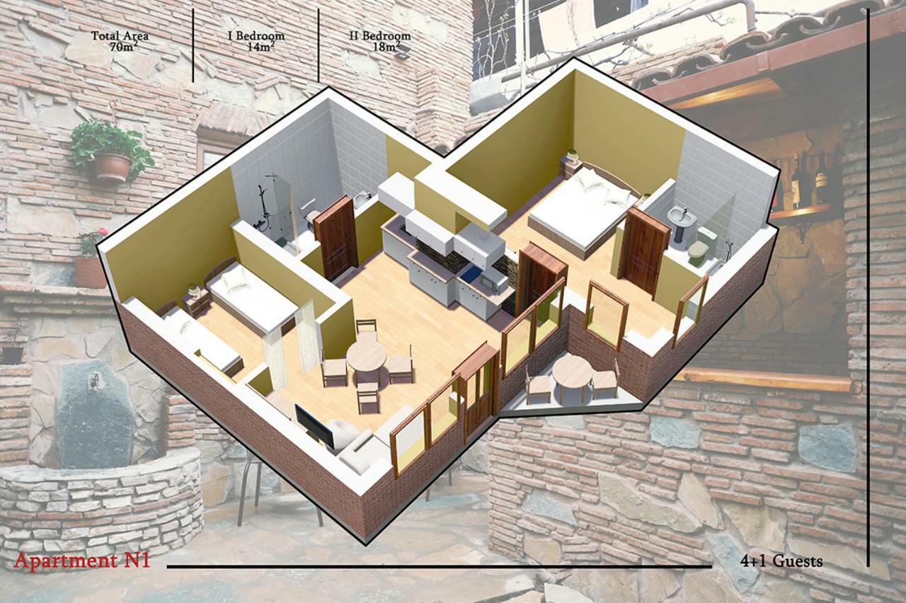 Apart Hotel With Wine Cellar - Old Tbilisi 1897 Kültér fotó